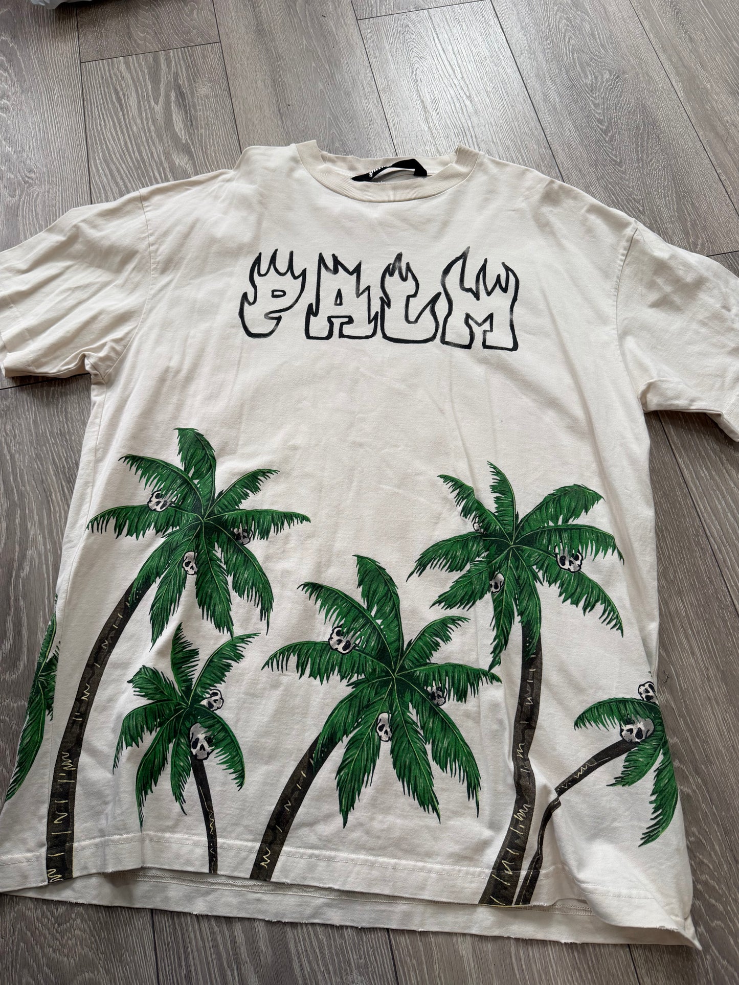 Preloved Beige Palm Angels Top, XL