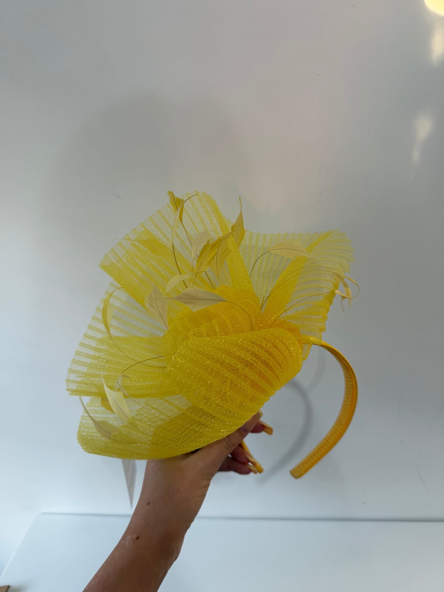 Preloved Yellow Ascot Fascinator Headband