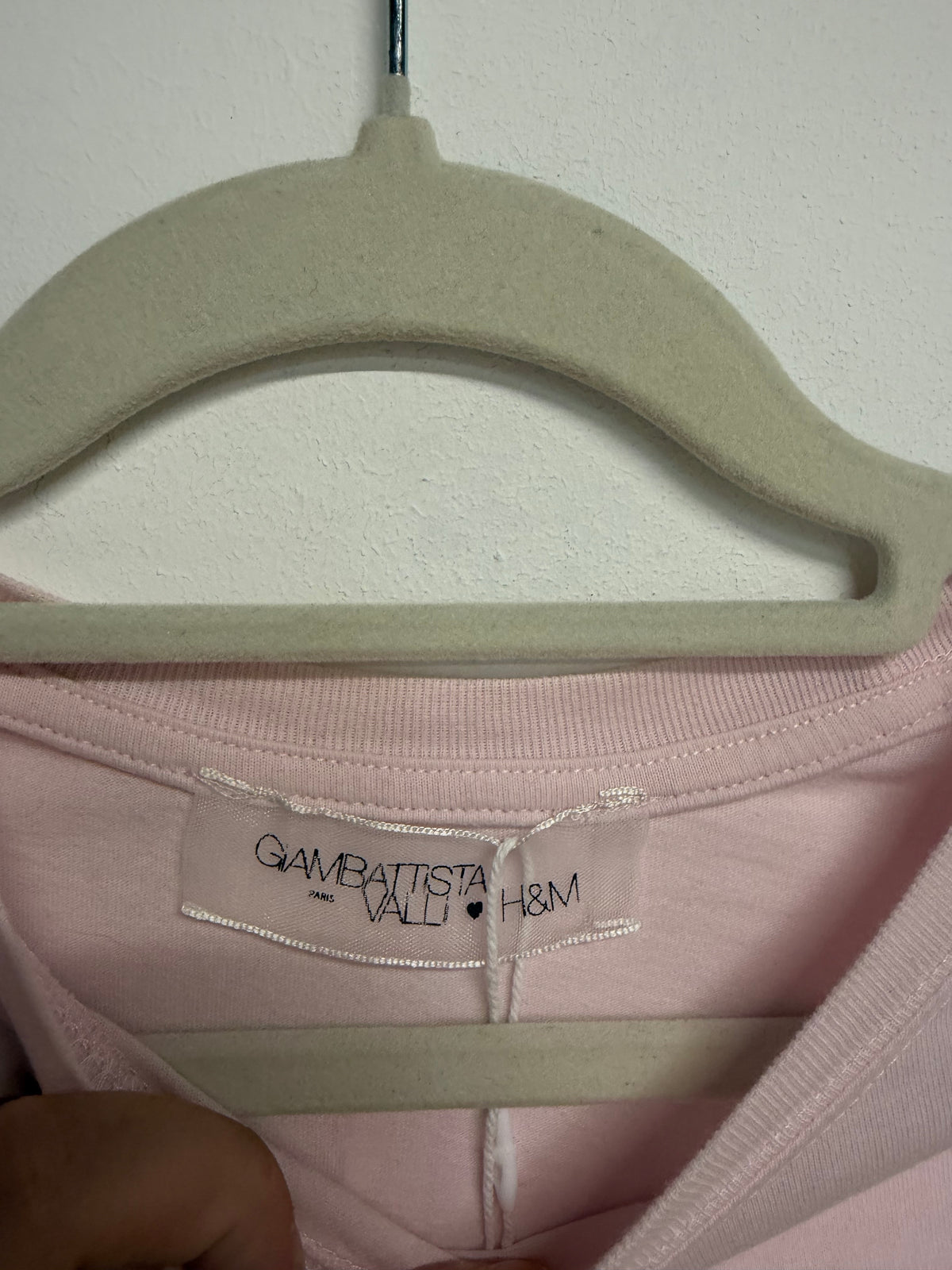 Preloved Giambattista valli X H&M Tshirt XS Blush Pink