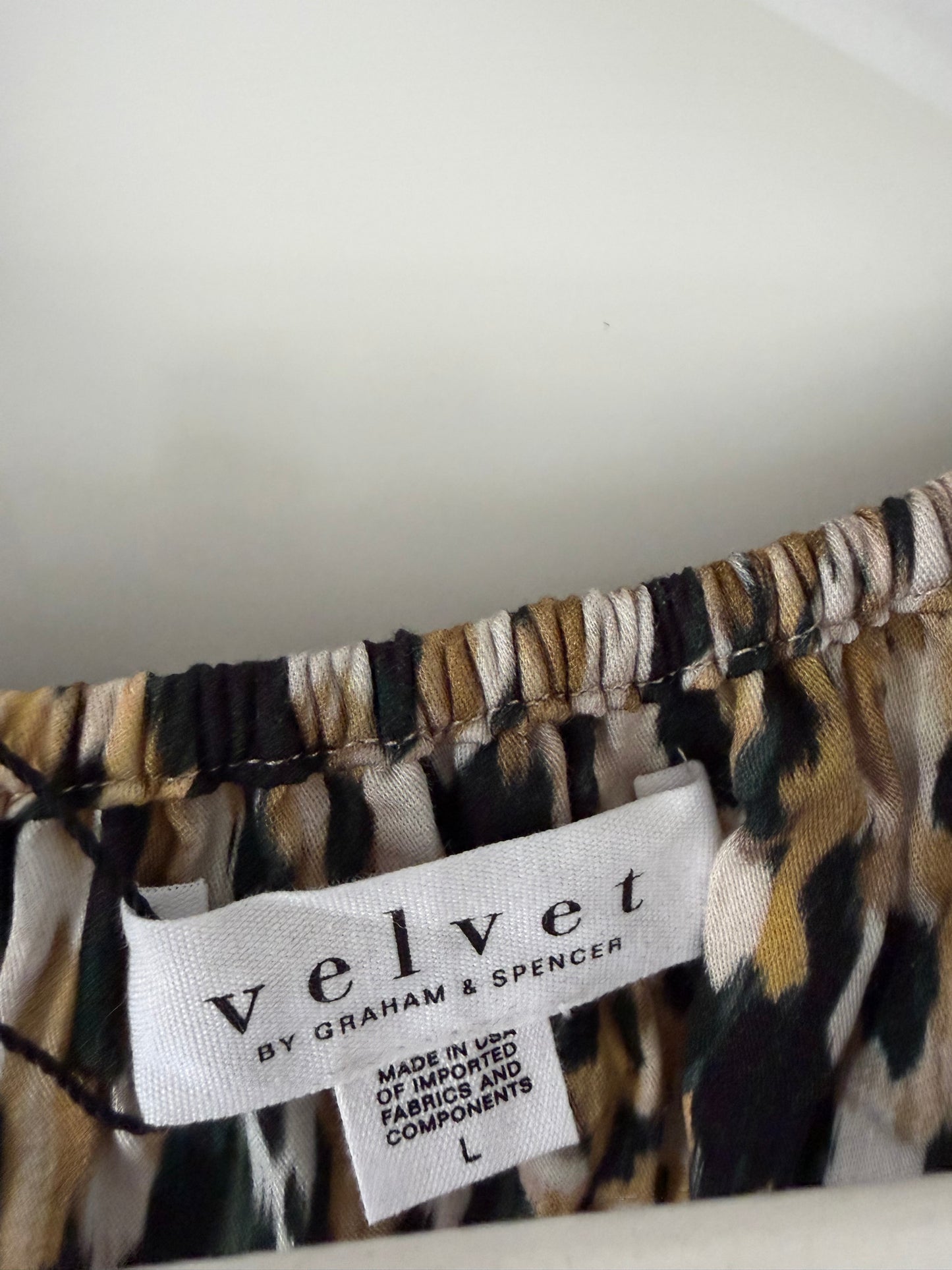 Pre-loved Yellow Velvet by Graham & Spencer Blouse, L, BNWT