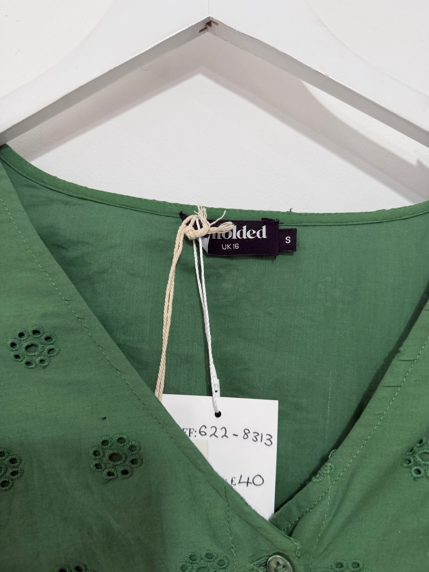 Preloved, NEW, Green Unfolded Dress, Size 16