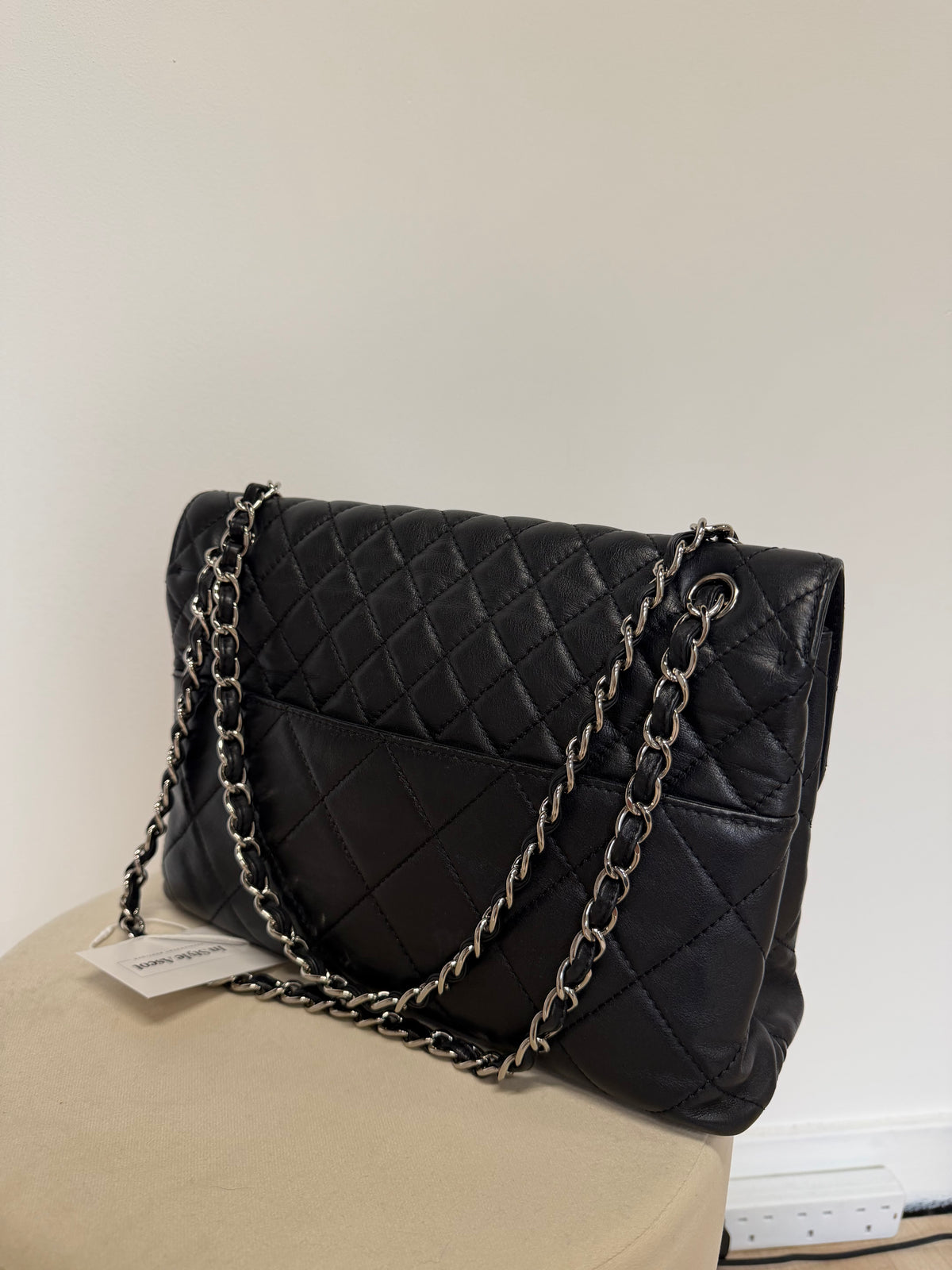 Preloved Chanel Handbag Jumbo Black