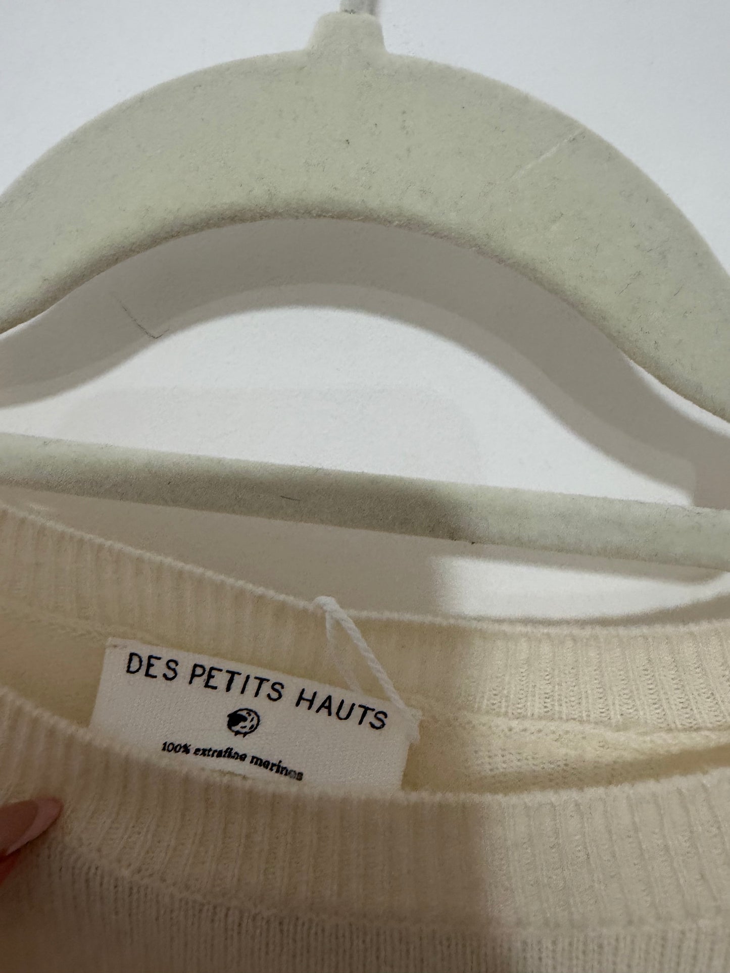 Preloved Des Petits Hauts Jumper Size S (10) Cream