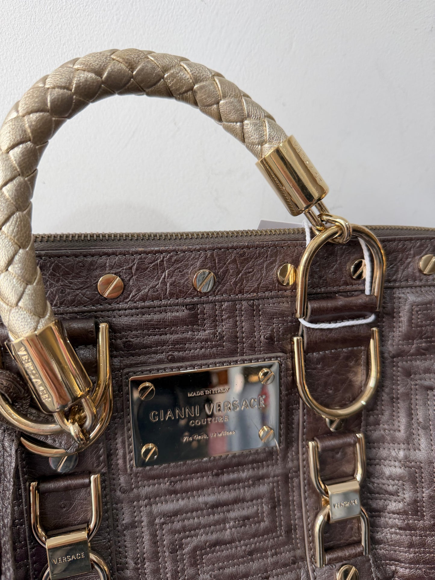 Preloved Gianni Versace Handbag Bronze
