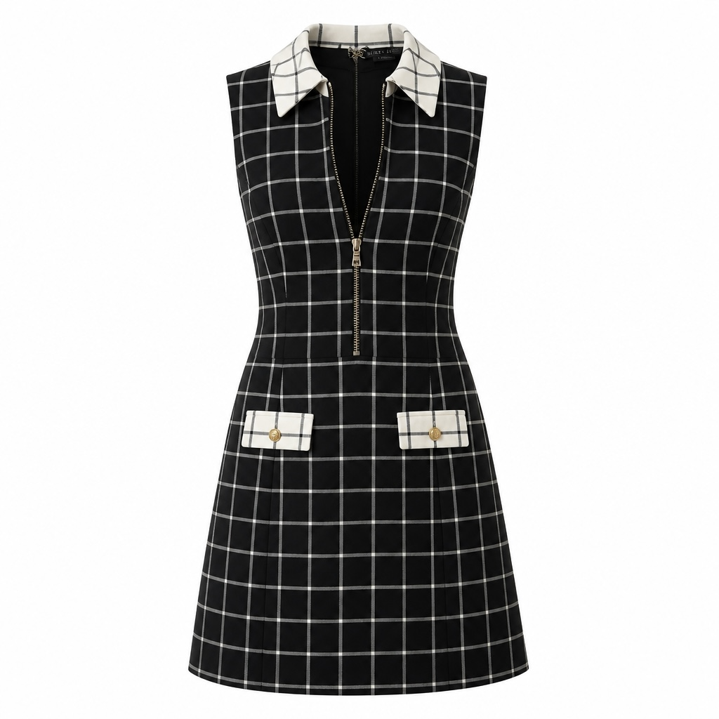 Preloved, Black and White Alice + Olivia Dress, 14
