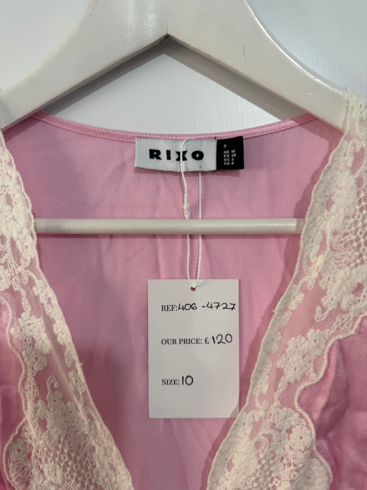 Pink Rixo Dress, Size 10