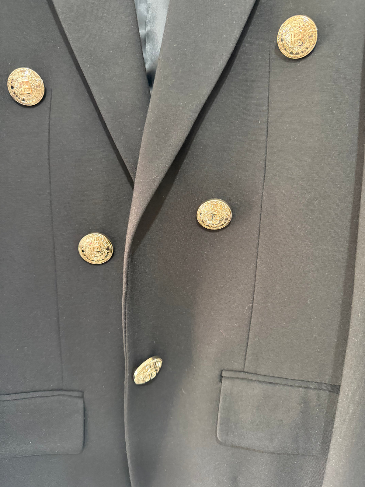 Preloved BRAND NEW Balmain Jacket Blazer Size 16-18 Black