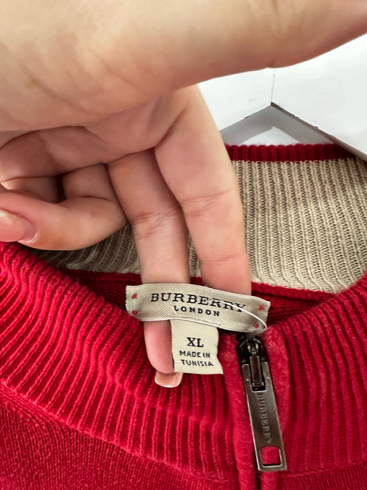 Burberry Red Jumper - XL