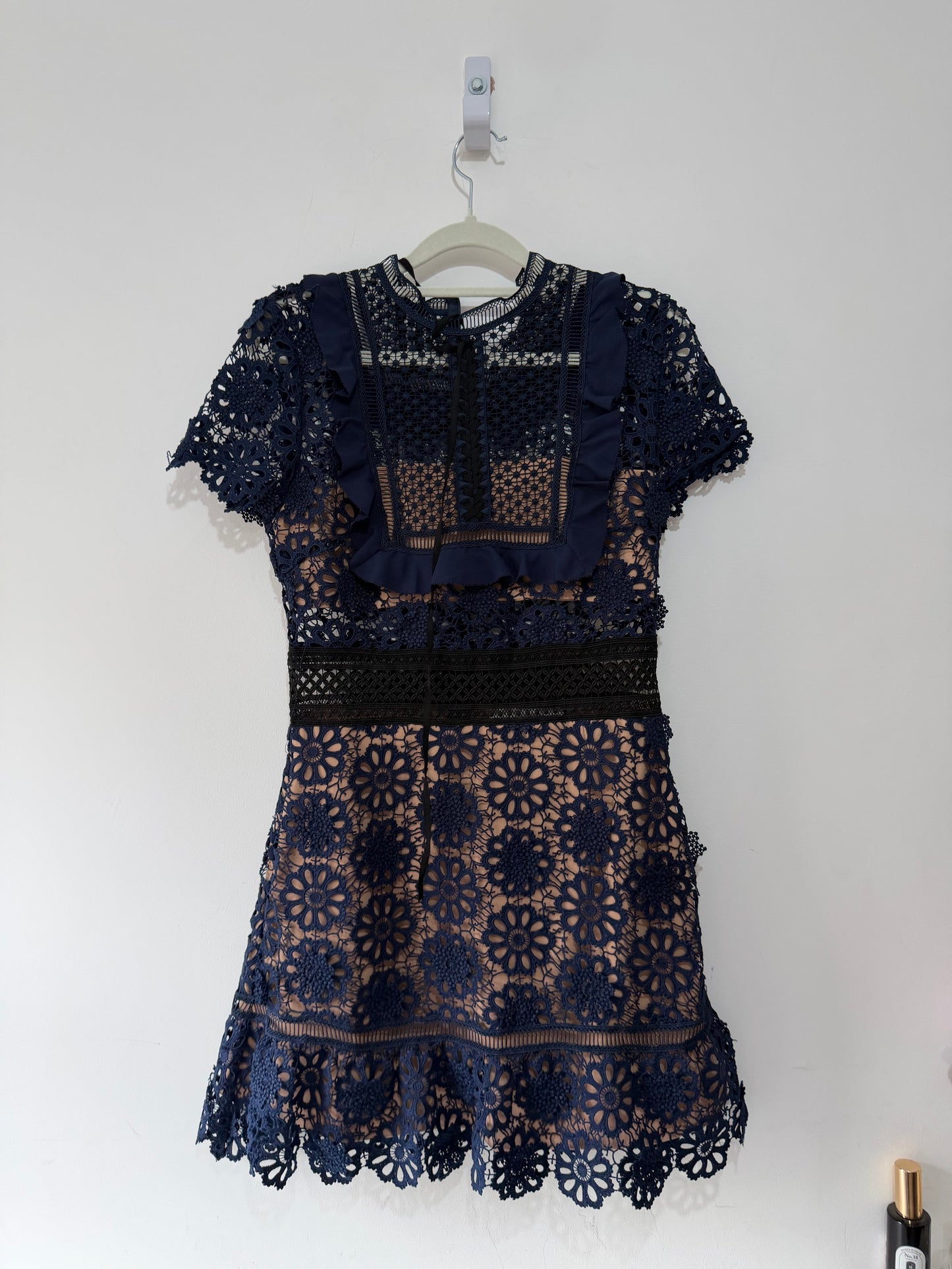 Preloved Self-Portrait Dress Size 10 Navy