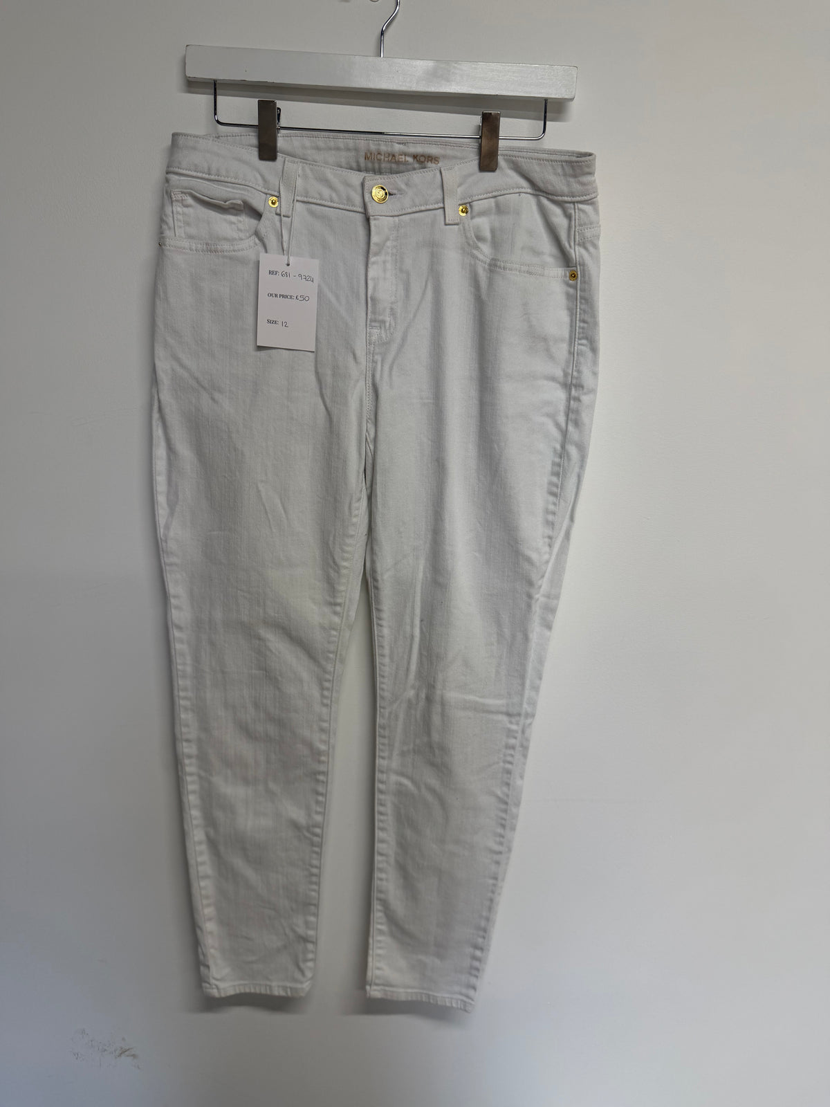 Preloved Michael Kors Jeans Size 12 White