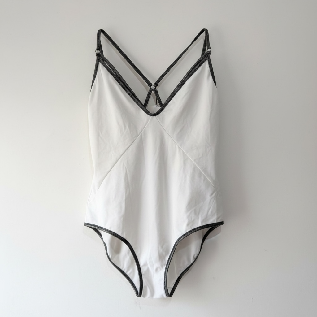 Pre-loved White, BNWT Amanda Wakeley Swimsuit, 12