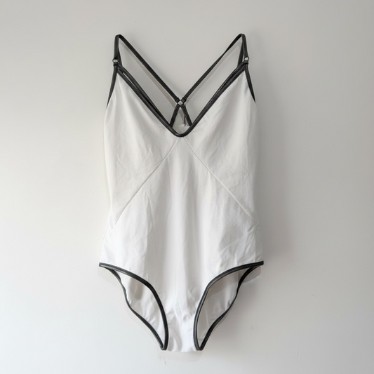 Pre-loved White, BNWT Amanda Wakeley Swimsuit, 12