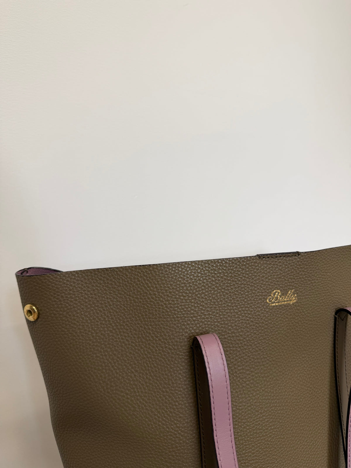 Preloved Bally Handbag Taupe