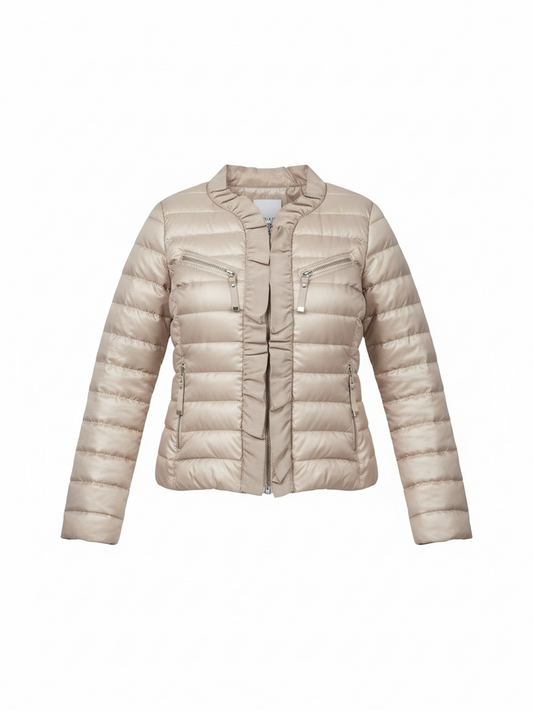 Preloved Pinko Down Jacket Beige Size 10