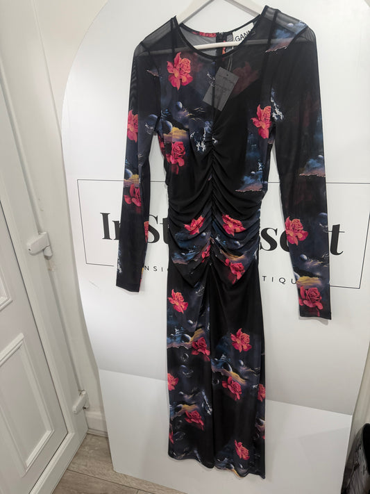 Floral Ganni Dress, Size XS/S