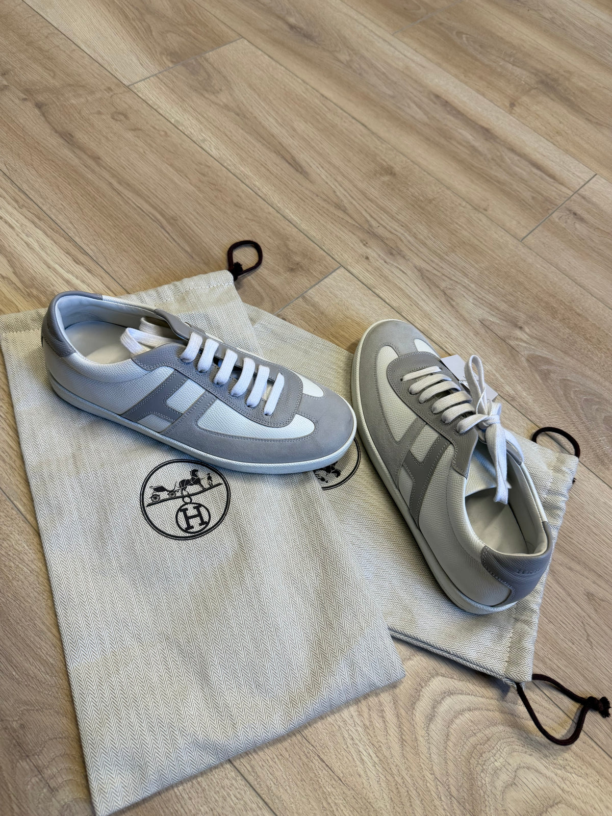 Preloved Hermes Trainers Size 5 Grey