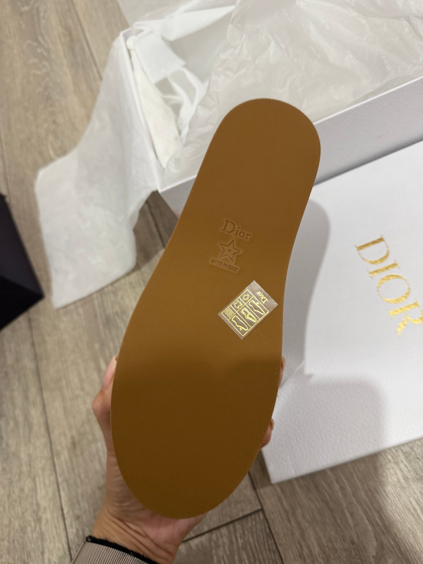 Pre-owned BRAND NEW Christian Dior Sandal Platform Slide, Size 38 - UK 5, 900 Noir