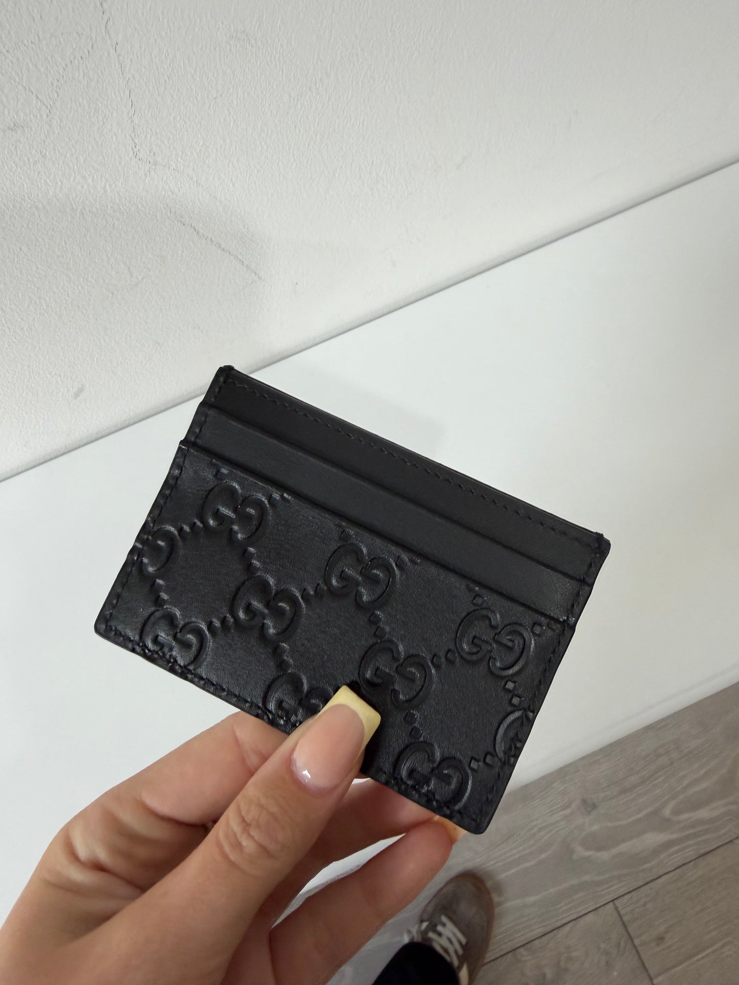Pre-owned, Black Leather Gucci Cardholder