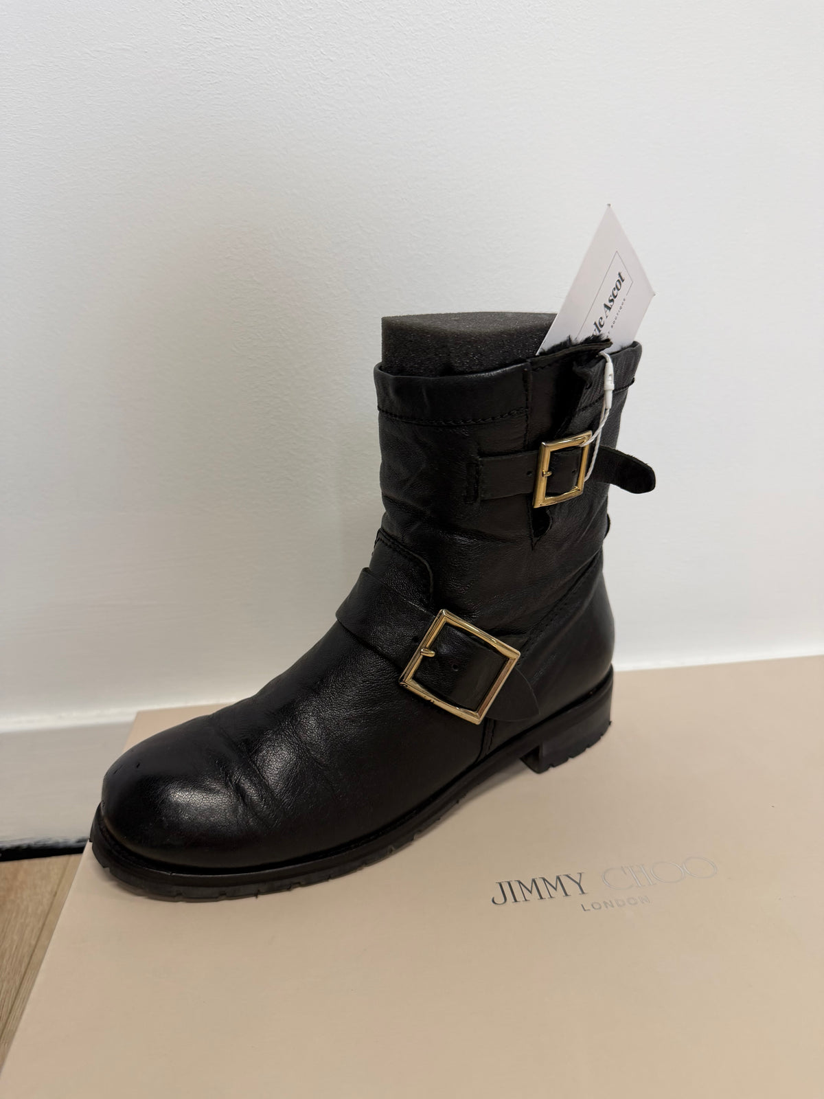 Preloved Jimmy Choo Boots Size 4.5 Black