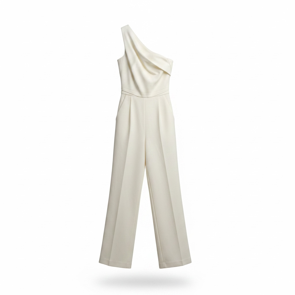 Preloved, White Roland Mouret Jumpsuit, UK 6
