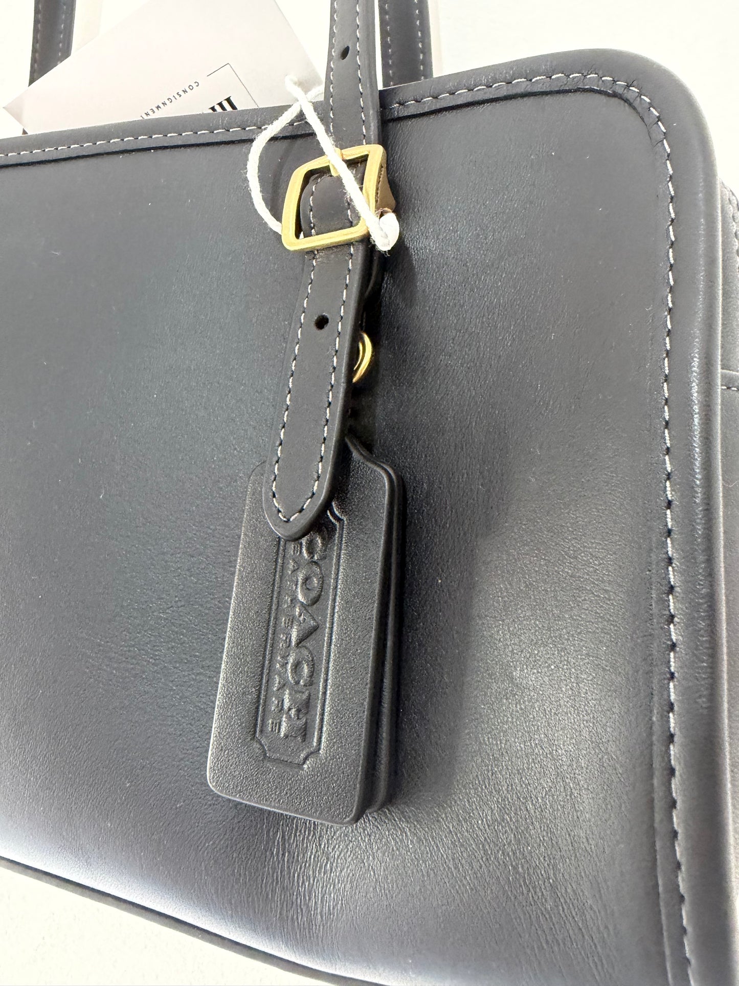 Pre-owned Black Coach Swing Bag, 25cm Wide