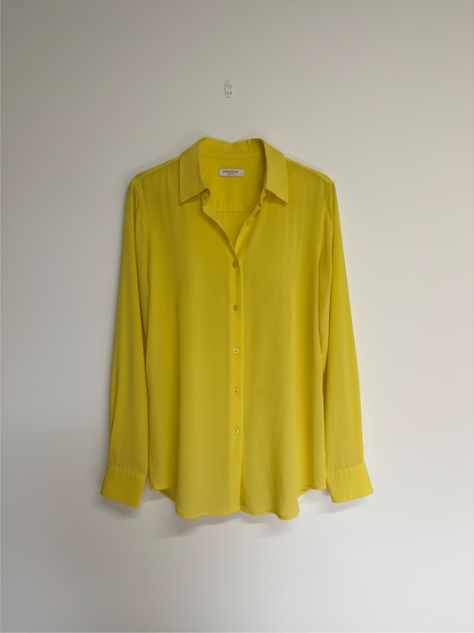 Preloved Equipment Femme Blouse Size Small Yellow