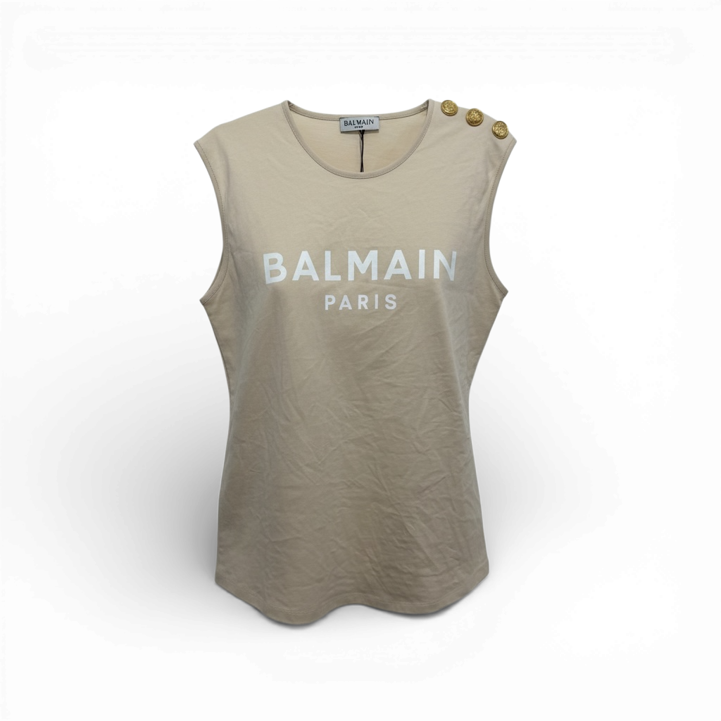 Beige Balmain Top, Small