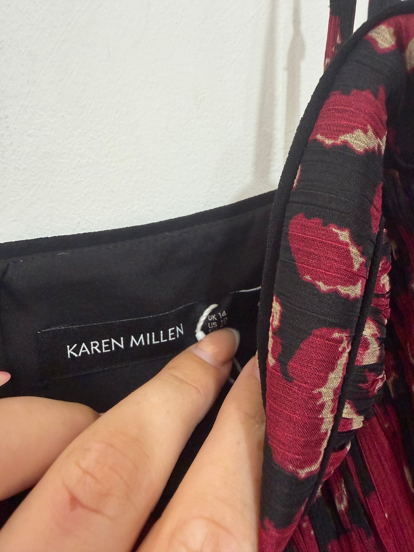 Preloved black Karen Millen Dress, Size 12-14