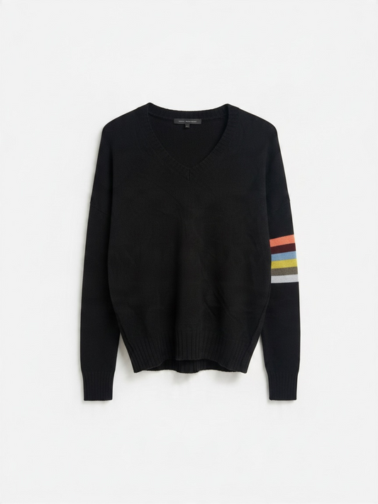 Preloved Skull Cashmere Jumper Size Large Black