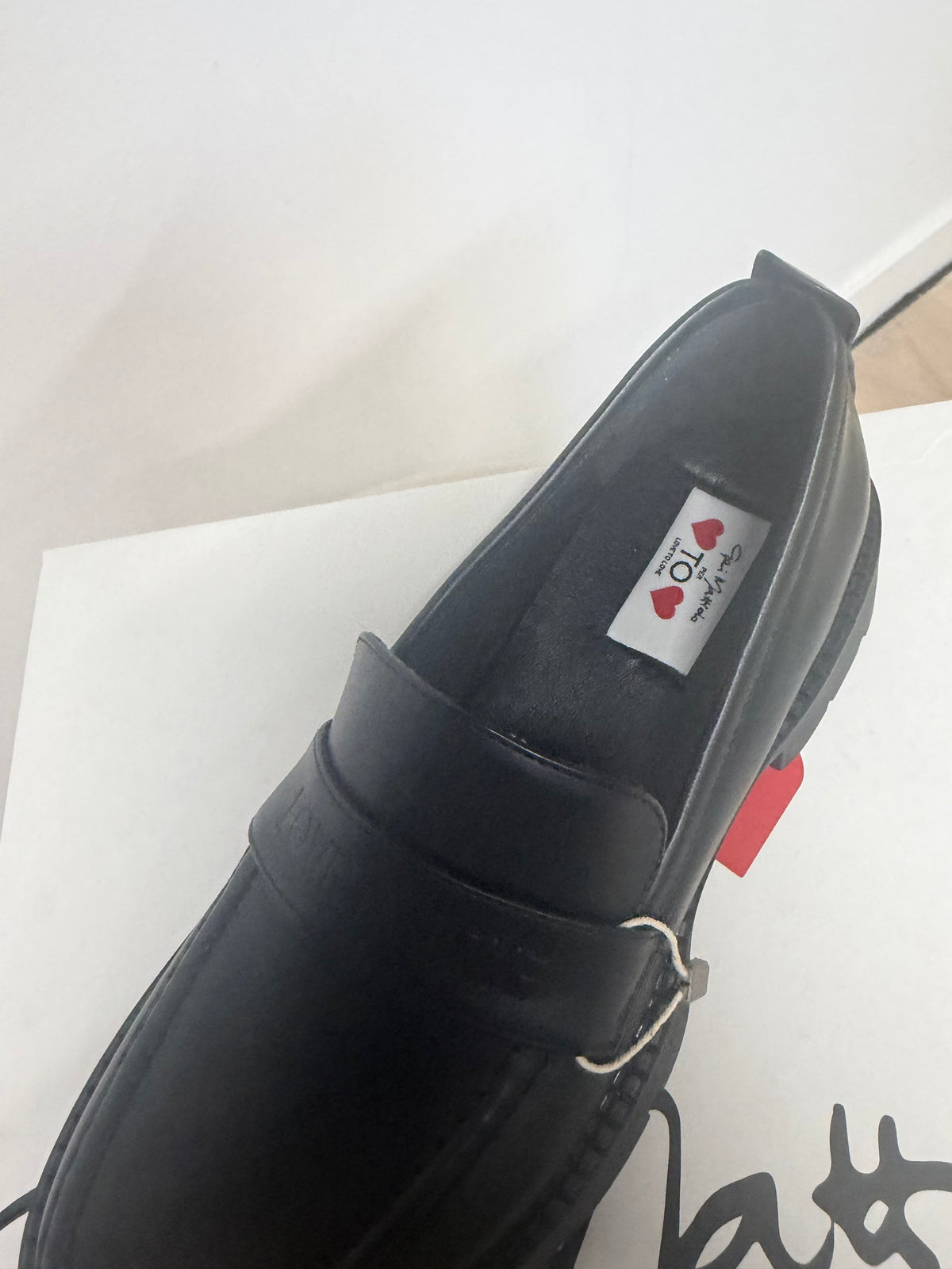 Preloved LovetoLove Loafers Size 38 UK 5 Black