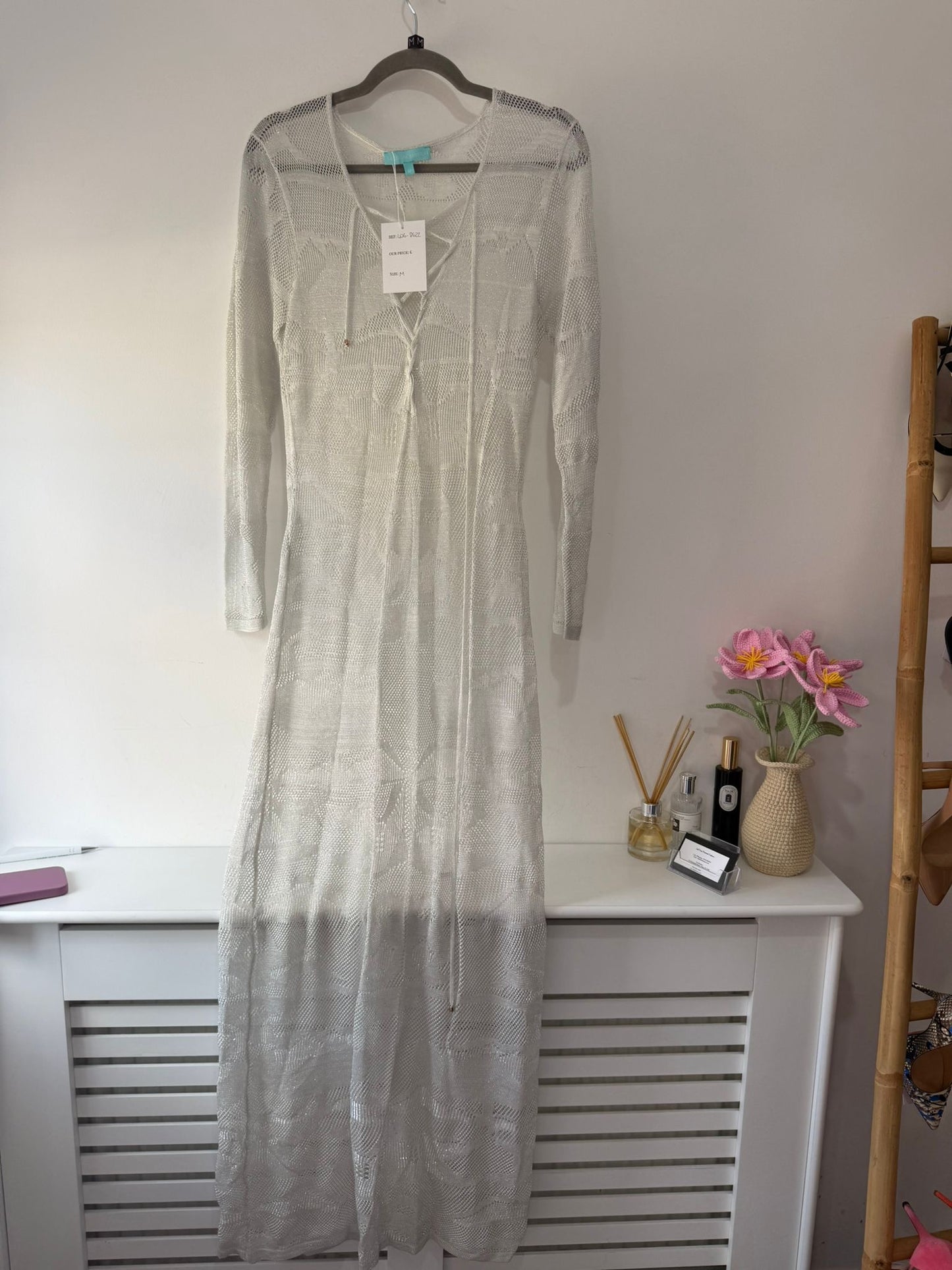 Pre-loved Silver Melissa Obabash Dress, M