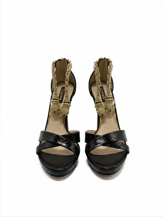 Preloved Roberto Cavalli Heels Size 4 Black