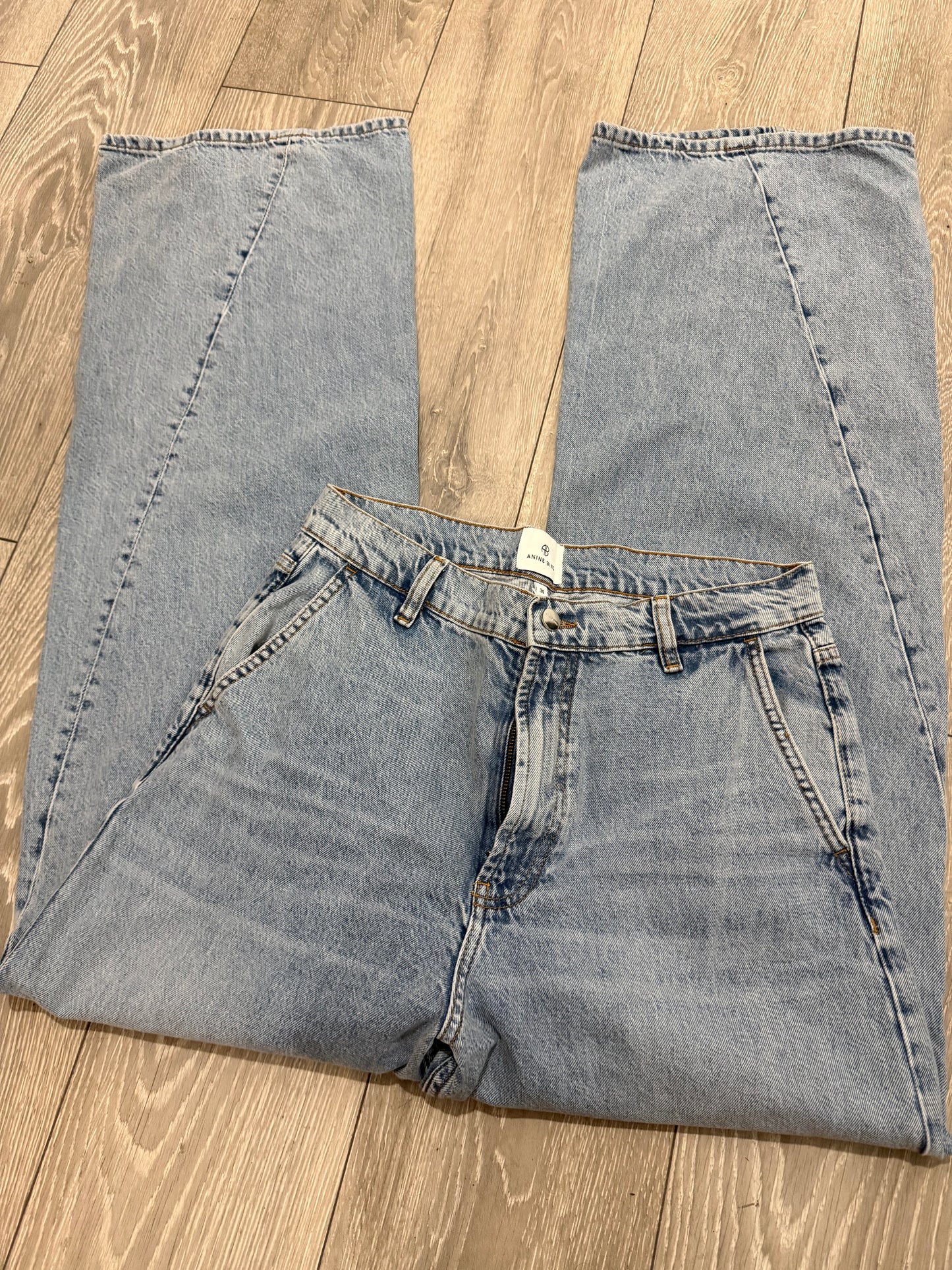 Blue Anine Bing Wide Leg Jeans Brie, W30