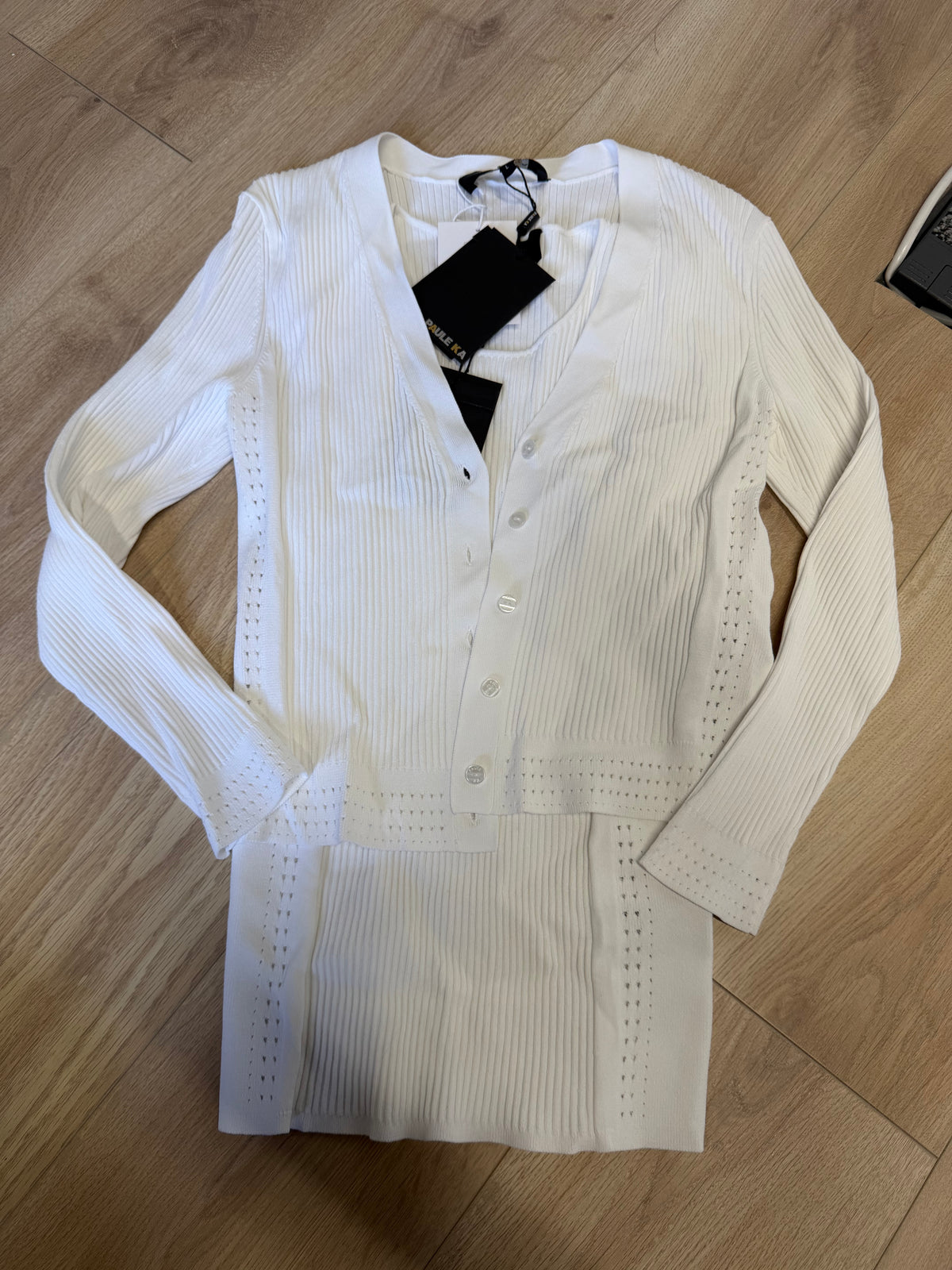 Preloved Paule Ka Co-ord, Size Large White