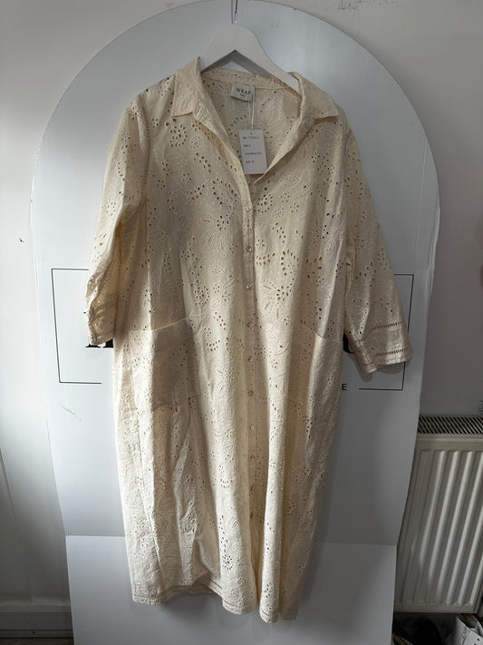 Cream WRAP Dress, 18