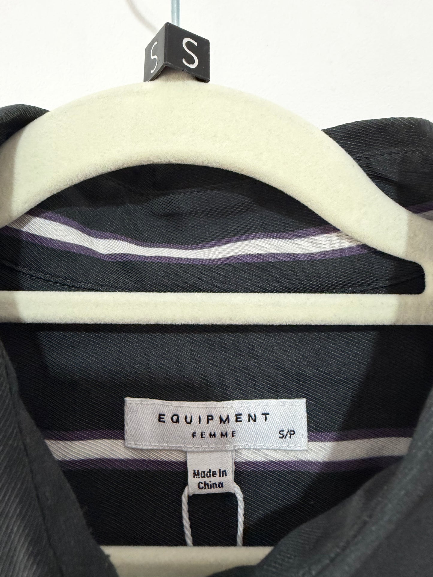 Pre-owned Stripey Equipment Femme Blouse, Size Small