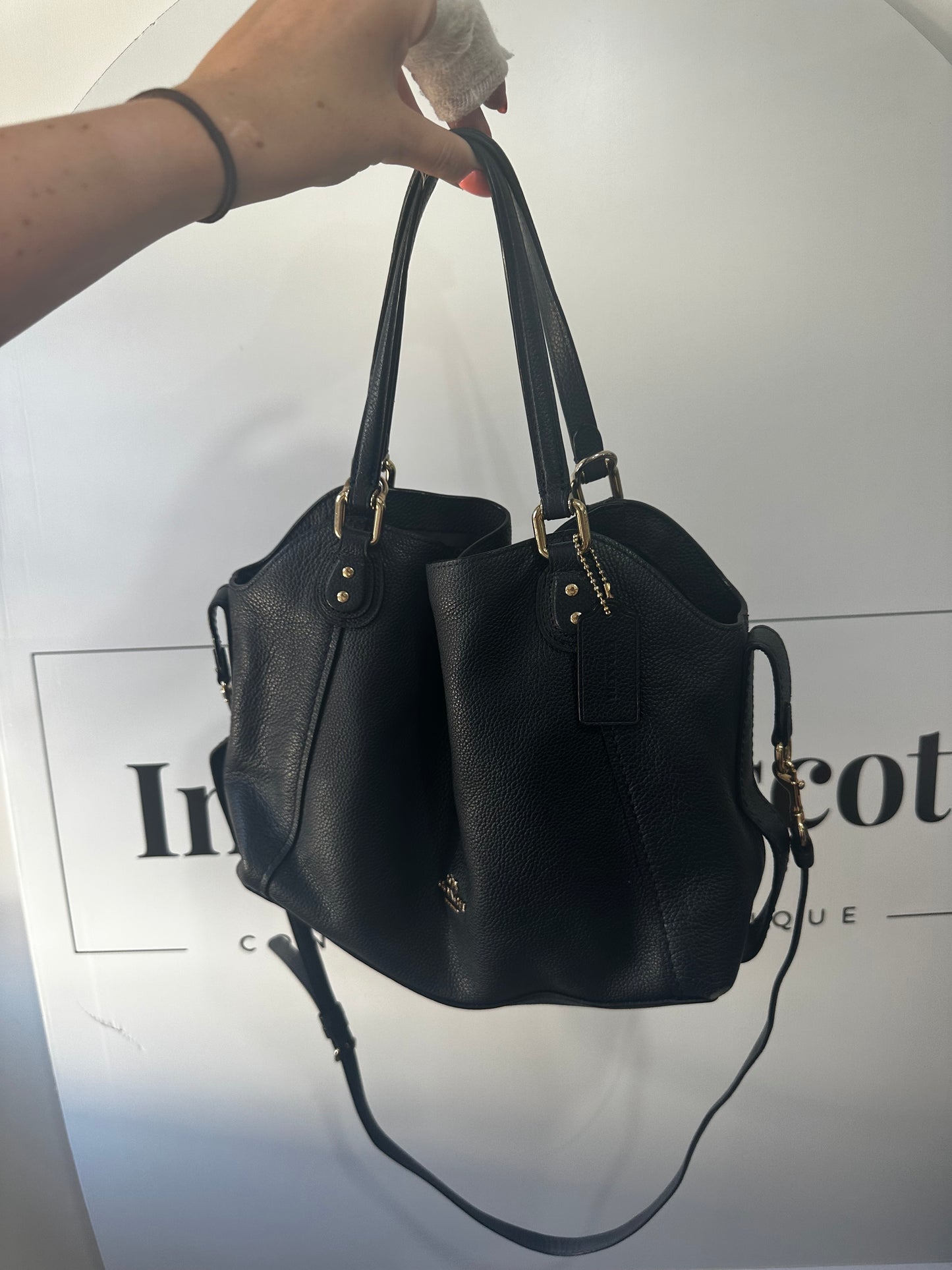 Navy Coach Handbag & Purse Set