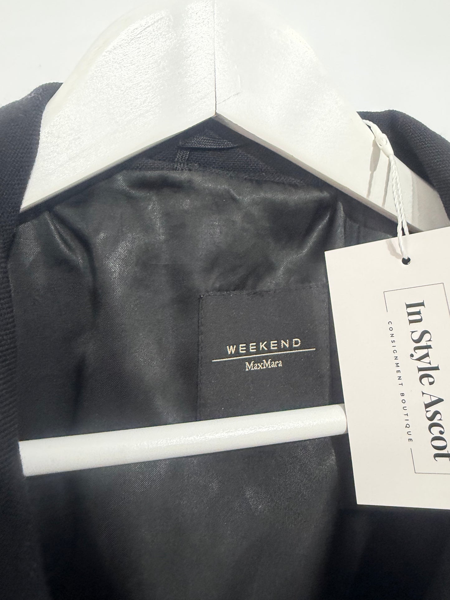 Black MaxMara Coat, Size 10