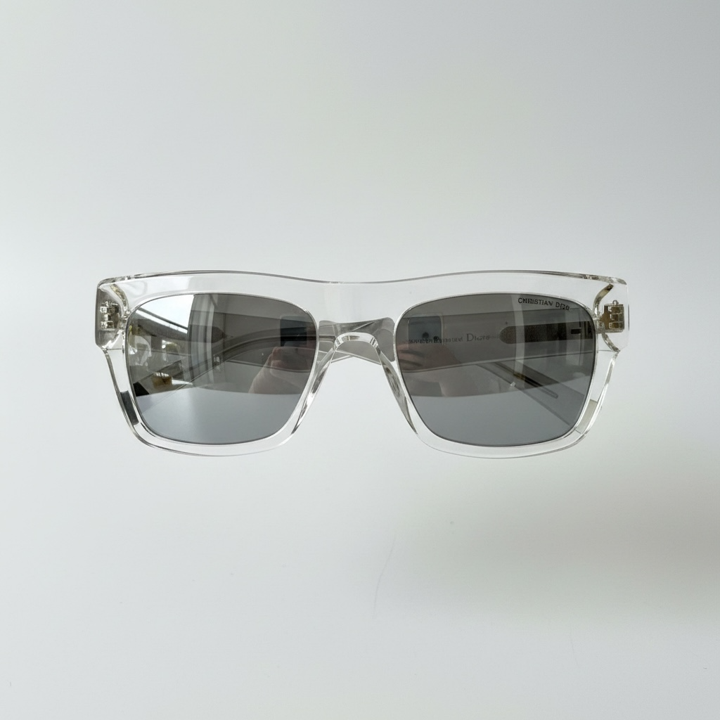 Preloved, White with Silver Hardware  Louis Vuitton Sunglasses