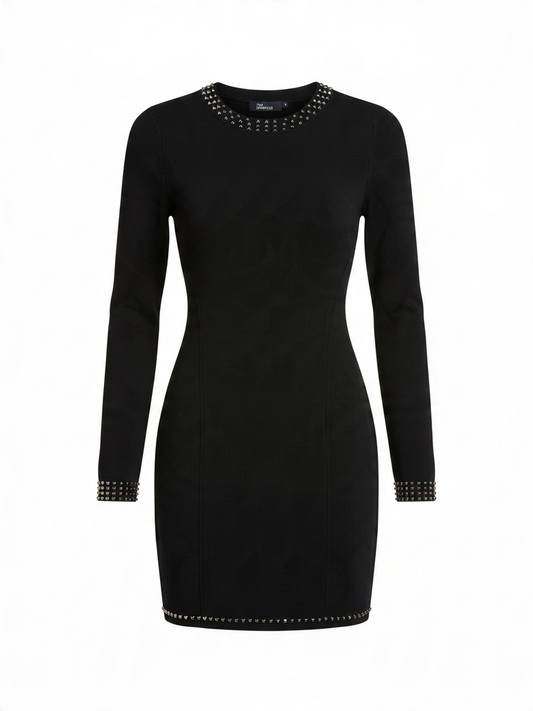 BNWT The Kooples Studded Jumper Dress Size XS Black