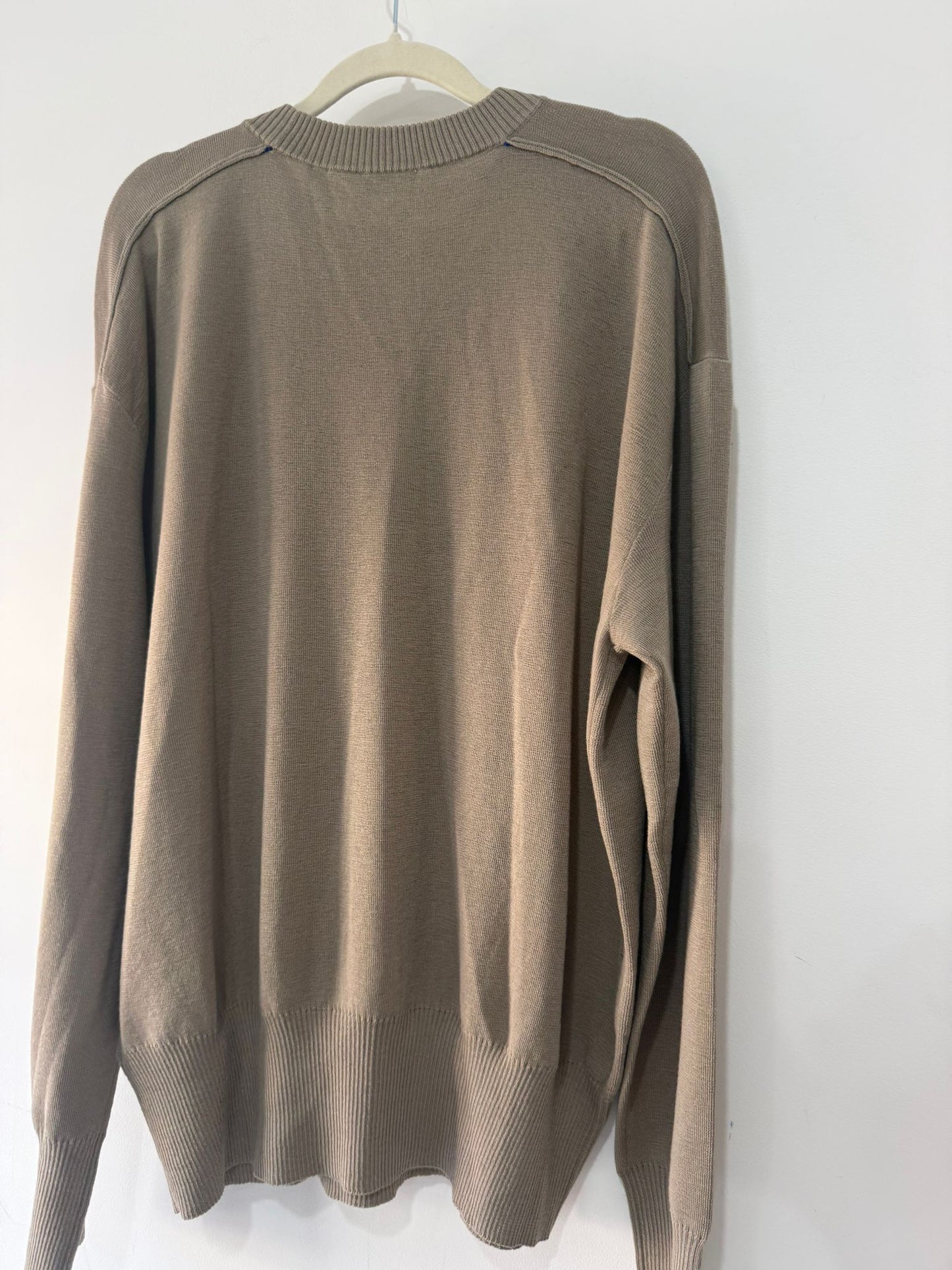 Preloved, Brown Burberry Knitted Jumper, XL BNWT
