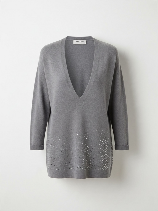 Preloved Max & Moi Cashmere Jumper Size Small Grey