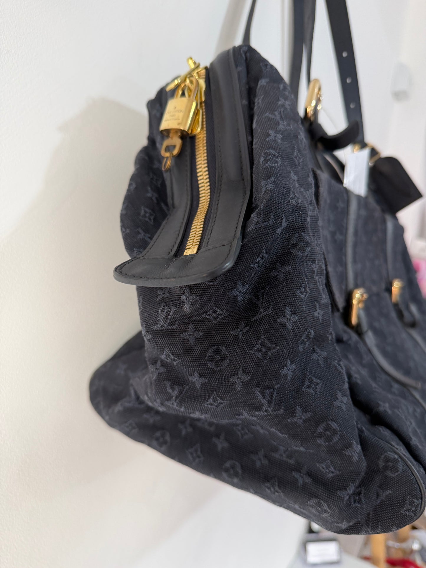 Preloved, Navy Louis Vuitton Denim Keepall, Josephine