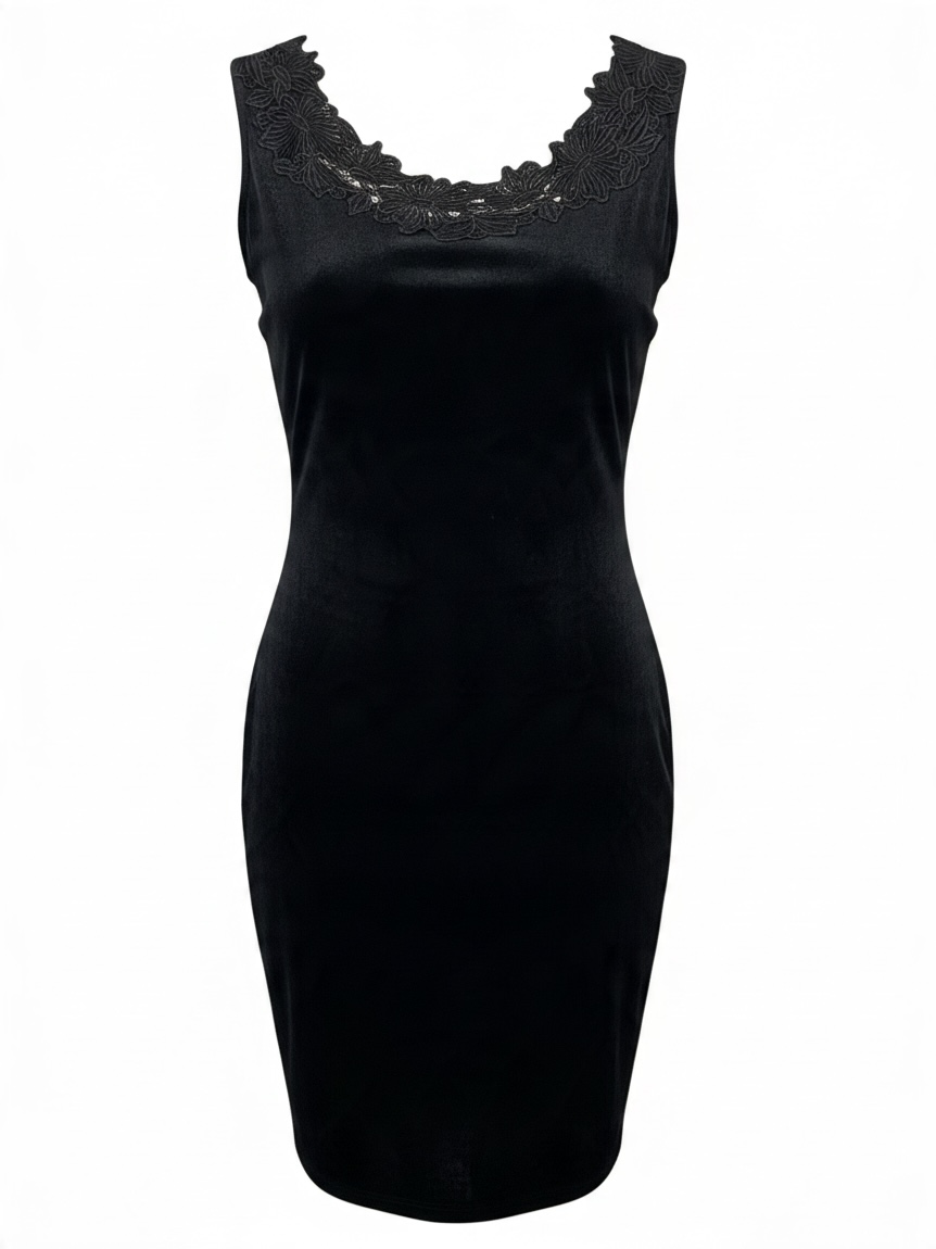 Preloved Ritmo di Perla Dress Size Medium Black