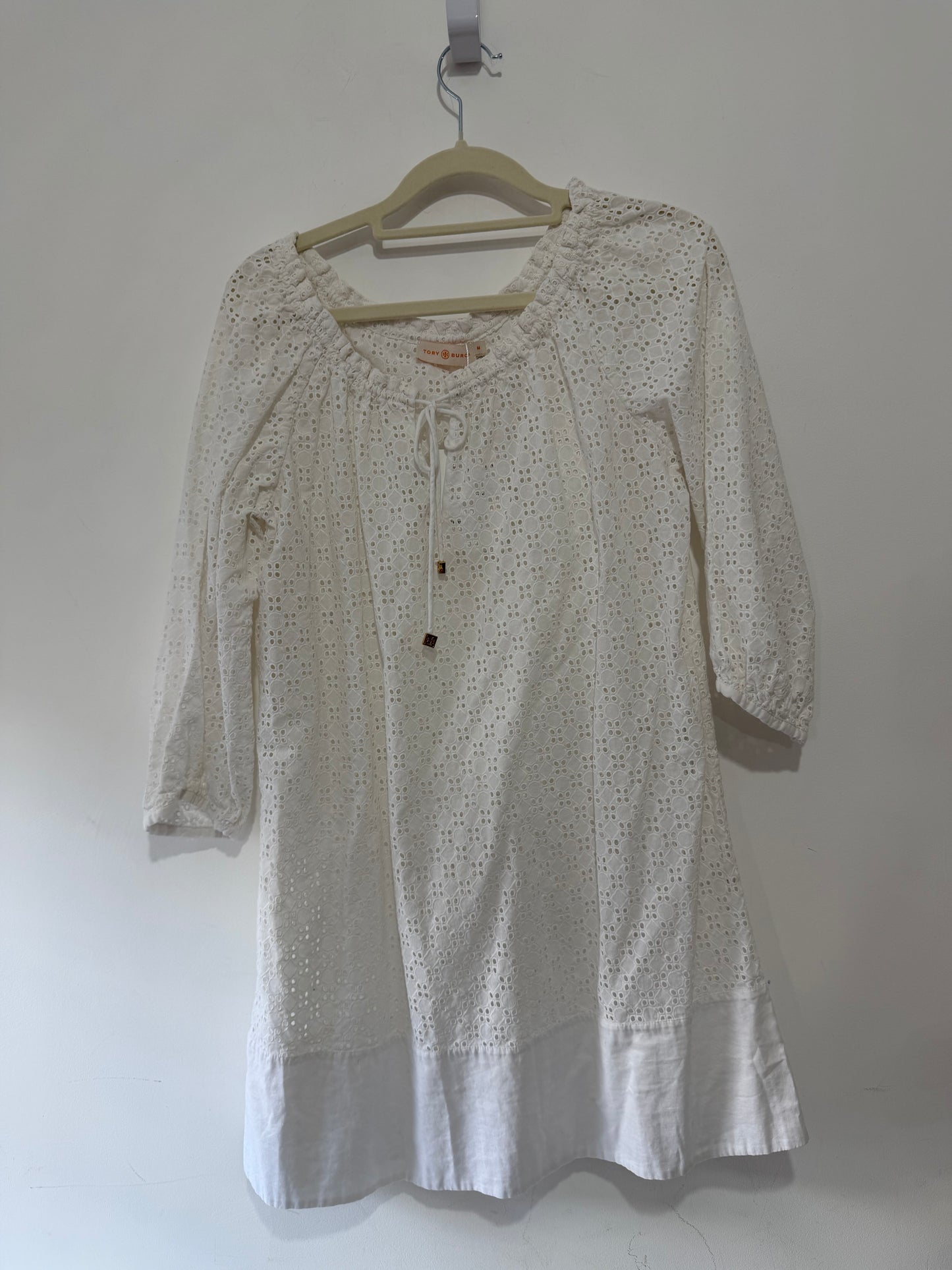 Preloved, White Tory Burch Dress, UK 12