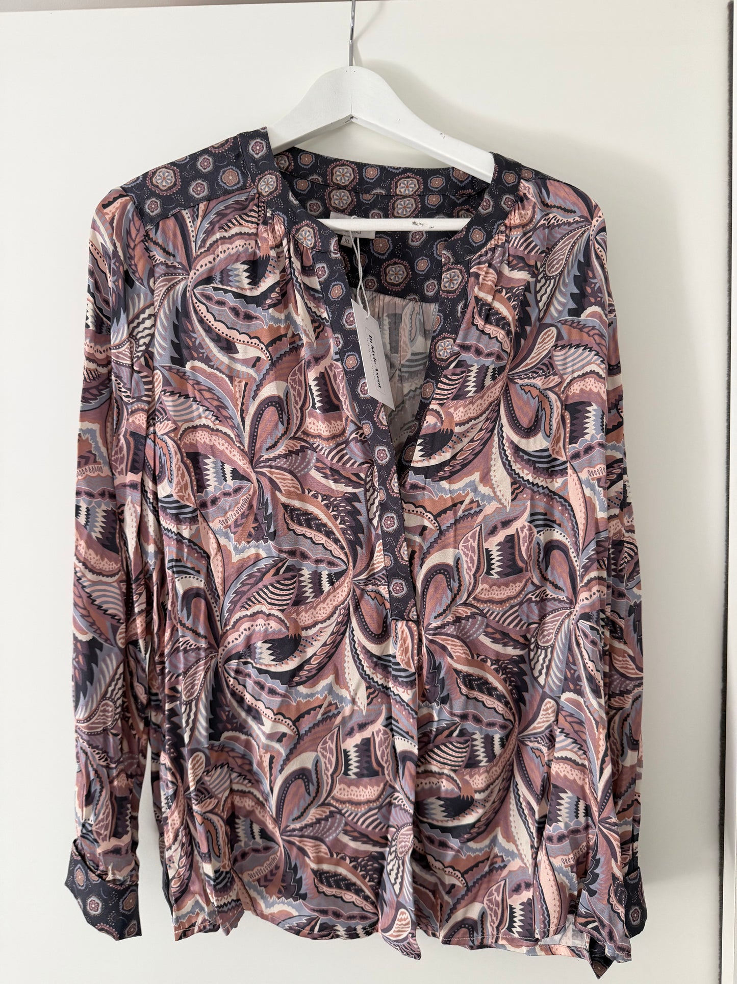 Pre-loved Multi Pattern Dea Kudibal Blouse, XL
