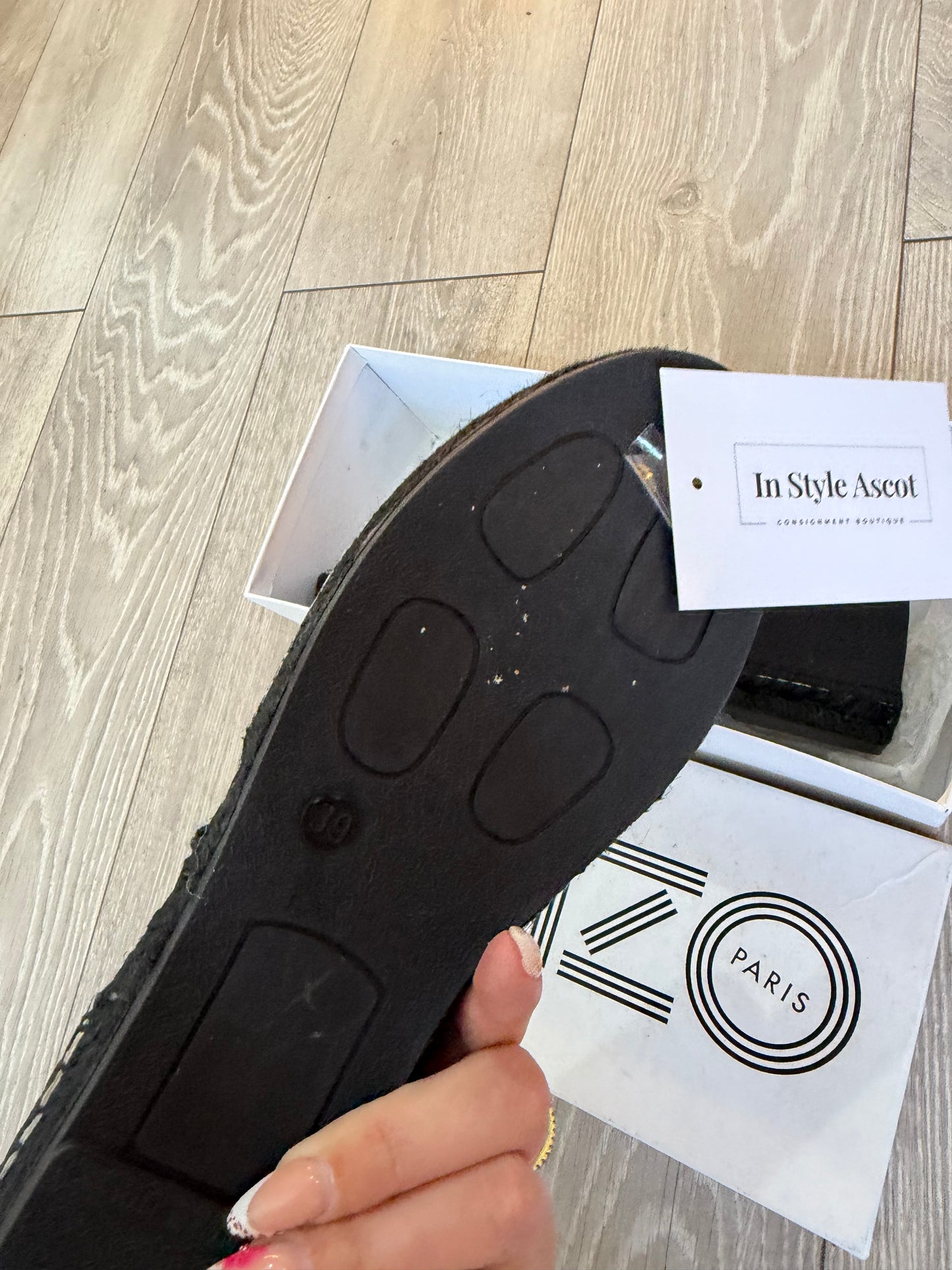 Preloved, Black Kenzo Espadrilles, Size 39 - UK 6