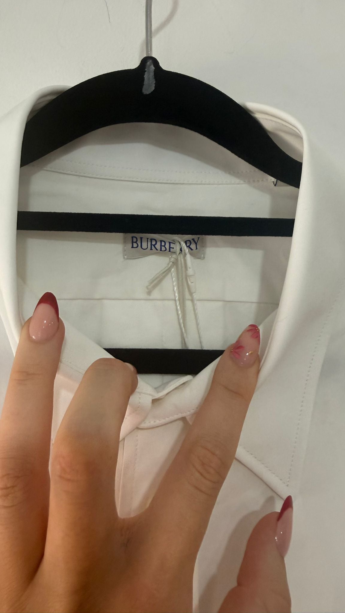 Preloved White Burberry Shirt Brand New, Size 42 Mens Large