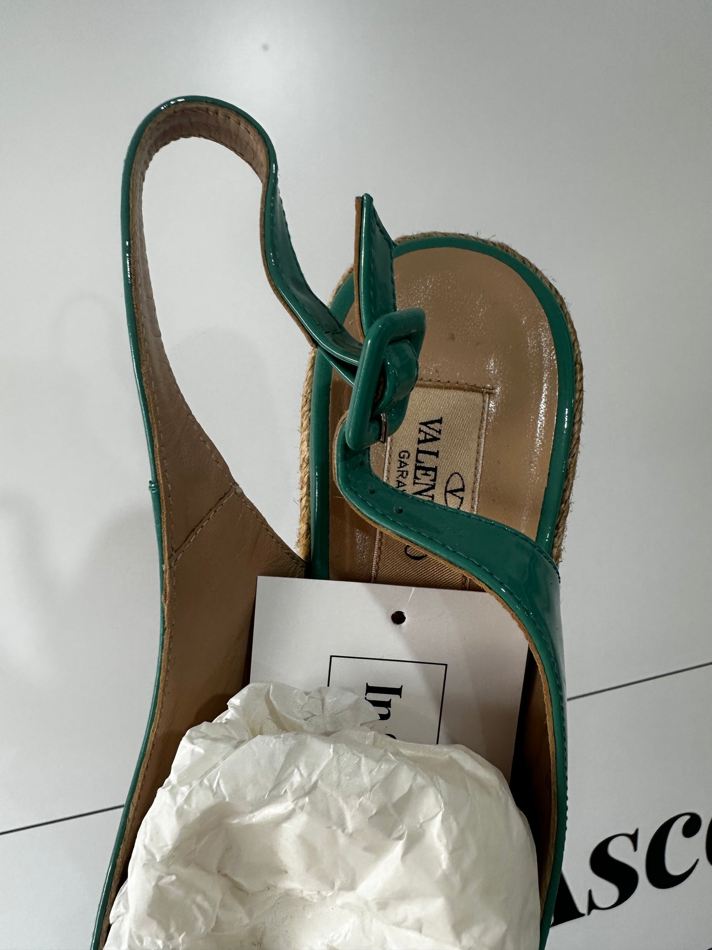 Teal Valentino Wedges, 6