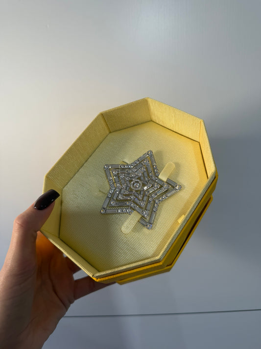 Gift Idea! Swarovski Broach, Silver Brand New